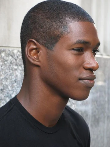 buzz cut black men