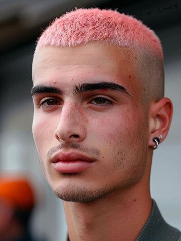 buzz cut men medium hair