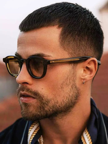 buzz cut men medium hair