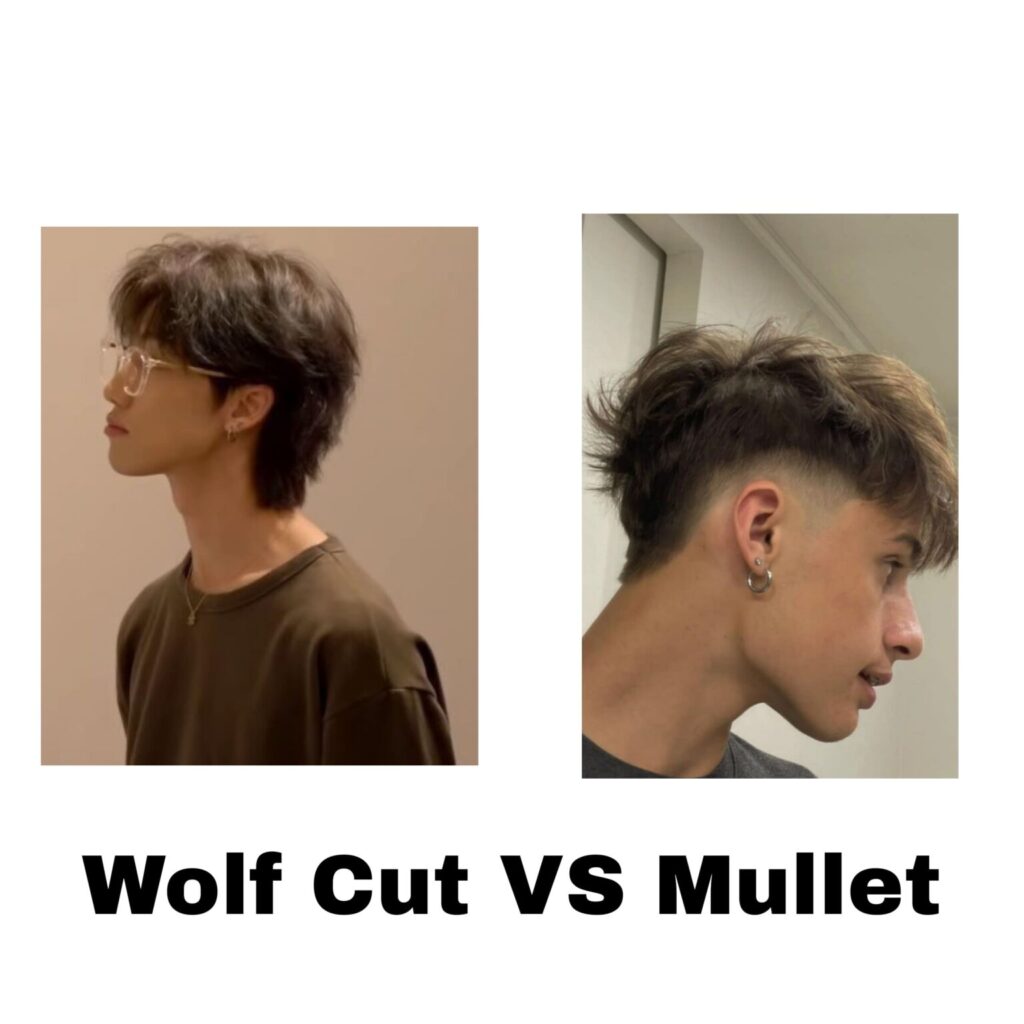 wolf cut vs mullet